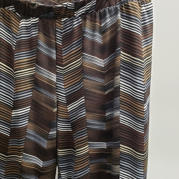 New Directions Petite Chevron Stripes Pants Size PM - Picture 4 of 5